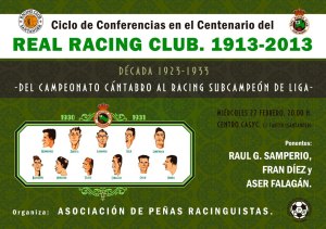 “Década 1923-1933. Del Campeonato Cántabro al Racing Subcampeón de Liga”